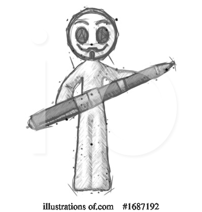 Royalty-Free (RF) Anarchist Clipart Illustration by Leo Blanchette - Stock Sample #1687192