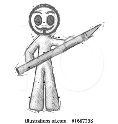 Royalty-Free (RF) Anarchist Clipart Illustration by Leo Blanchette - Stock Sample #1687258