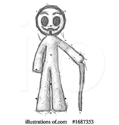 Royalty-Free (RF) Anarchist Clipart Illustration by Leo Blanchette - Stock Sample #1687353