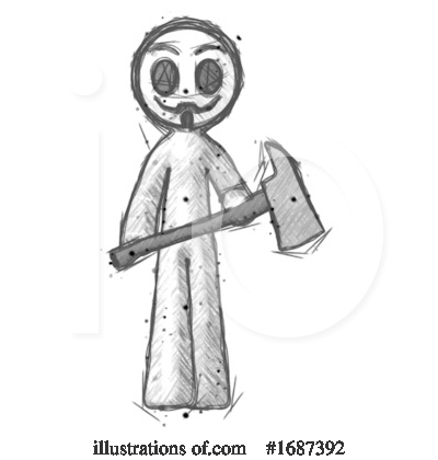 Royalty-Free (RF) Anarchist Clipart Illustration by Leo Blanchette - Stock Sample #1687392