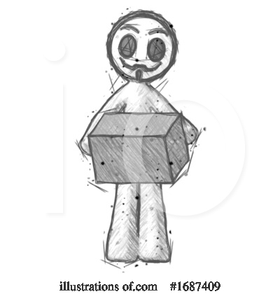 Royalty-Free (RF) Anarchist Clipart Illustration by Leo Blanchette - Stock Sample #1687409