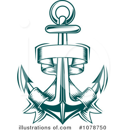 Royalty-Free (RF) Anchor Clipart Illustration by Vector Tradition SM - Stock Sample #1078750