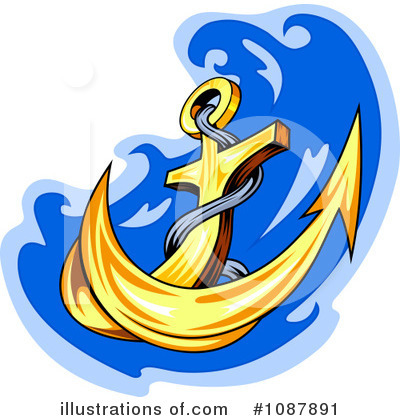 Royalty-Free (RF) Anchor Clipart Illustration by Vector Tradition SM - Stock Sample #1087891