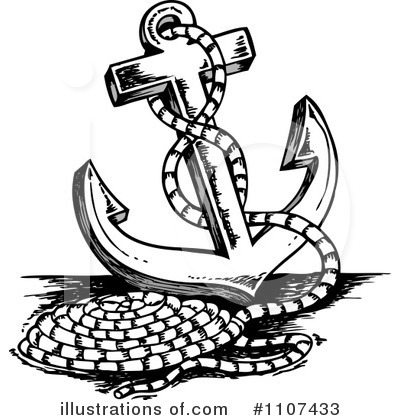Royalty-Free (RF) Anchor Clipart Illustration by visekart - Stock Sample #1107433