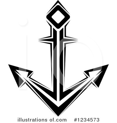 Royalty-Free (RF) Anchor Clipart Illustration by Vector Tradition SM - Stock Sample #1234573