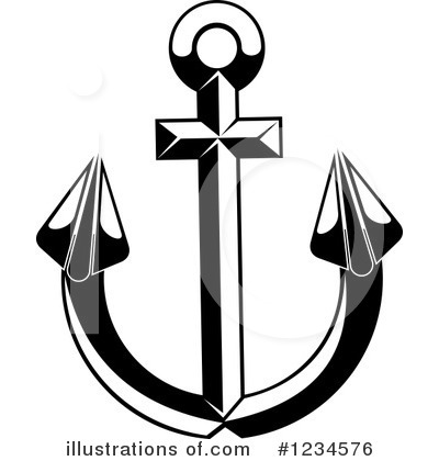 Royalty-Free (RF) Anchor Clipart Illustration by Vector Tradition SM - Stock Sample #1234576