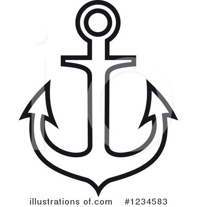 Royalty-Free (RF) Anchor Clipart Illustration by Vector Tradition SM - Stock Sample #1234583