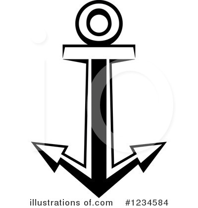 Royalty-Free (RF) Anchor Clipart Illustration by Vector Tradition SM - Stock Sample #1234584
