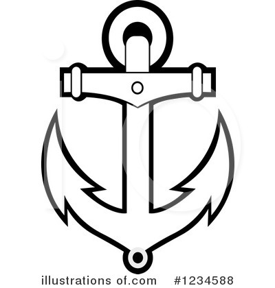 Royalty-Free (RF) Anchor Clipart Illustration by Vector Tradition SM - Stock Sample #1234588