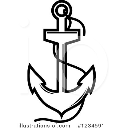 Royalty-Free (RF) Anchor Clipart Illustration by Vector Tradition SM - Stock Sample #1234591