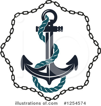 Royalty-Free (RF) Anchor Clipart Illustration by Vector Tradition SM - Stock Sample #1254574