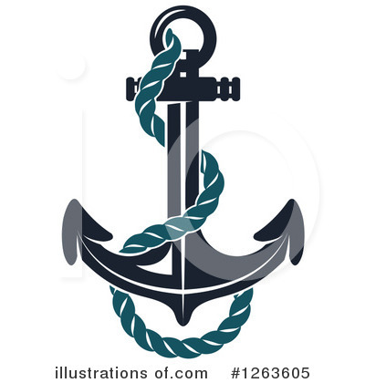 Royalty-Free (RF) Anchor Clipart Illustration by Vector Tradition SM - Stock Sample #1263605