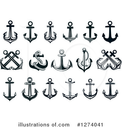 Royalty-Free (RF) Anchor Clipart Illustration by Vector Tradition SM - Stock Sample #1274041