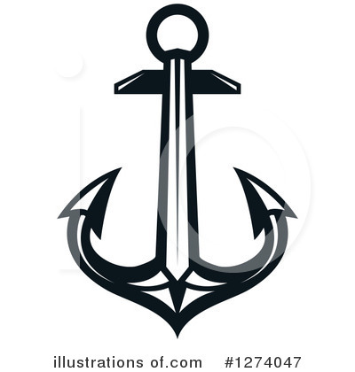 Royalty-Free (RF) Anchor Clipart Illustration by Vector Tradition SM - Stock Sample #1274047