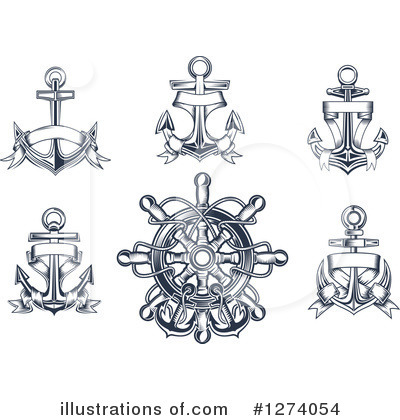 Royalty-Free (RF) Anchor Clipart Illustration by Vector Tradition SM - Stock Sample #1274054