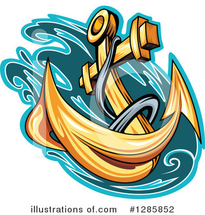 Royalty-Free (RF) Anchor Clipart Illustration by Vector Tradition SM - Stock Sample #1285852