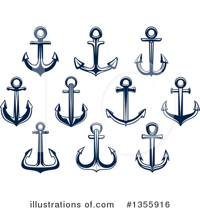 Royalty-Free (RF) Anchor Clipart Illustration by Vector Tradition SM - Stock Sample #1355916
