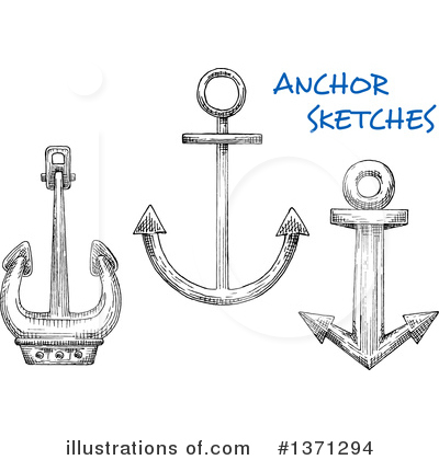 Royalty-Free (RF) Anchor Clipart Illustration by Vector Tradition SM - Stock Sample #1371294