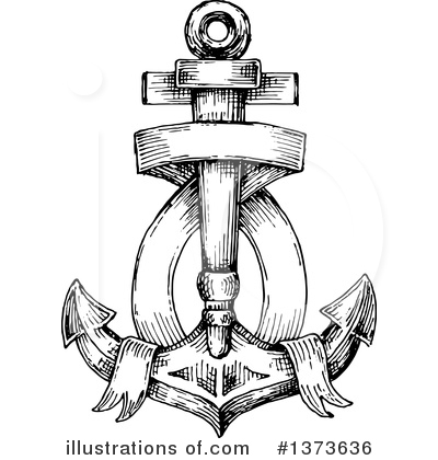 Royalty-Free (RF) Anchor Clipart Illustration by Vector Tradition SM - Stock Sample #1373636