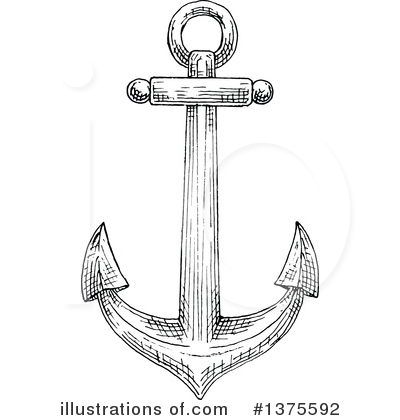 Royalty-Free (RF) Anchor Clipart Illustration by Vector Tradition SM - Stock Sample #1375592
