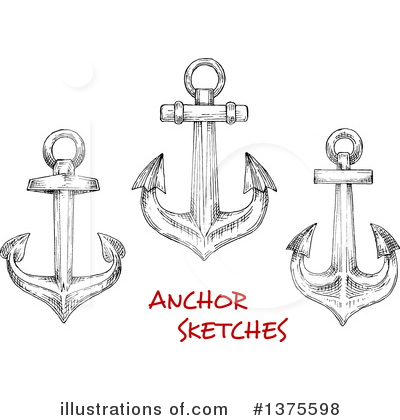 Royalty-Free (RF) Anchor Clipart Illustration by Vector Tradition SM - Stock Sample #1375598