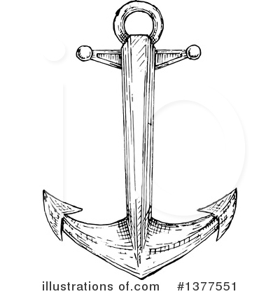 Royalty-Free (RF) Anchor Clipart Illustration by Vector Tradition SM - Stock Sample #1377551