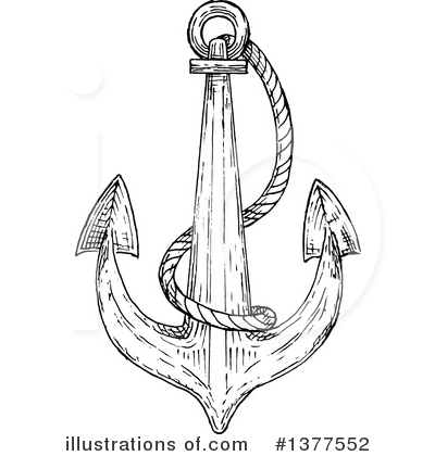 Royalty-Free (RF) Anchor Clipart Illustration by Vector Tradition SM - Stock Sample #1377552