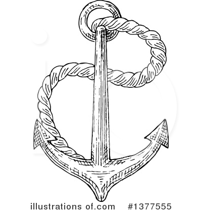Royalty-Free (RF) Anchor Clipart Illustration by Vector Tradition SM - Stock Sample #1377555
