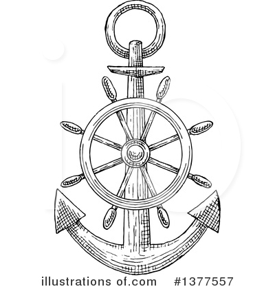 Royalty-Free (RF) Anchor Clipart Illustration by Vector Tradition SM - Stock Sample #1377557