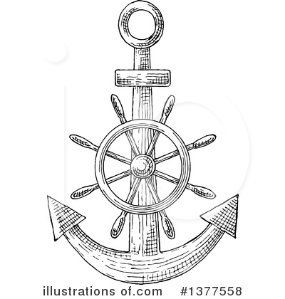 Royalty-Free (RF) Anchor Clipart Illustration by Vector Tradition SM - Stock Sample #1377558