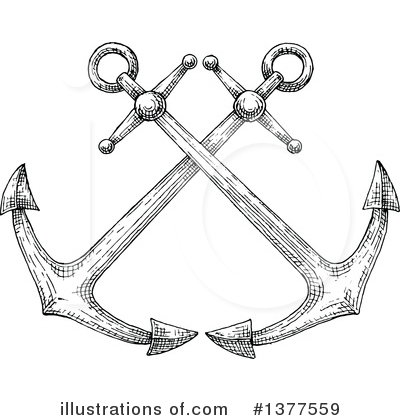 Royalty-Free (RF) Anchor Clipart Illustration by Vector Tradition SM - Stock Sample #1377559