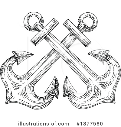 Royalty-Free (RF) Anchor Clipart Illustration by Vector Tradition SM - Stock Sample #1377560