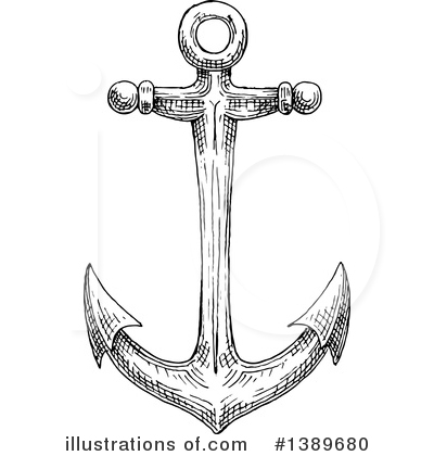 Royalty-Free (RF) Anchor Clipart Illustration by Vector Tradition SM - Stock Sample #1389680