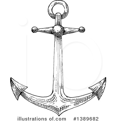 Royalty-Free (RF) Anchor Clipart Illustration by Vector Tradition SM - Stock Sample #1389682