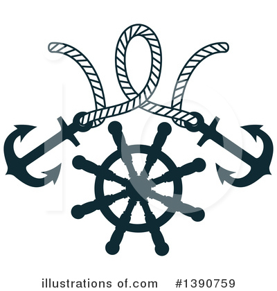 Royalty-Free (RF) Anchor Clipart Illustration by Vector Tradition SM - Stock Sample #1390759
