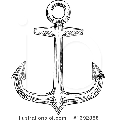 Royalty-Free (RF) Anchor Clipart Illustration by Vector Tradition SM - Stock Sample #1392388