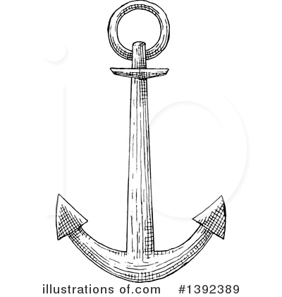 Royalty-Free (RF) Anchor Clipart Illustration by Vector Tradition SM - Stock Sample #1392389