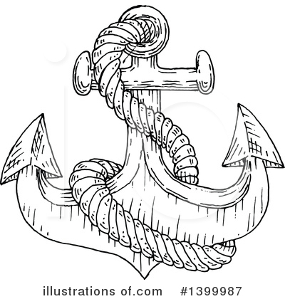 Royalty-Free (RF) Anchor Clipart Illustration by Vector Tradition SM - Stock Sample #1399987
