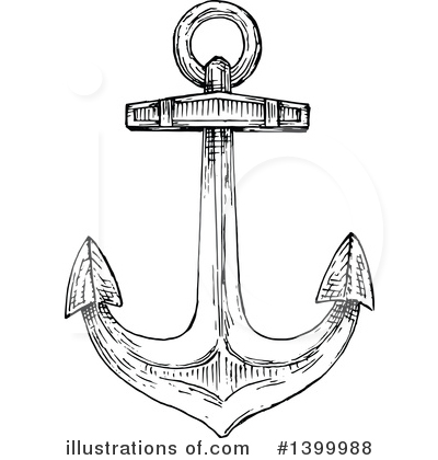 Royalty-Free (RF) Anchor Clipart Illustration by Vector Tradition SM - Stock Sample #1399988