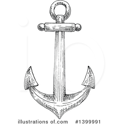 Royalty-Free (RF) Anchor Clipart Illustration by Vector Tradition SM - Stock Sample #1399991