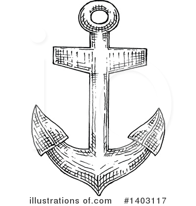 Royalty-Free (RF) Anchor Clipart Illustration by Vector Tradition SM - Stock Sample #1403117