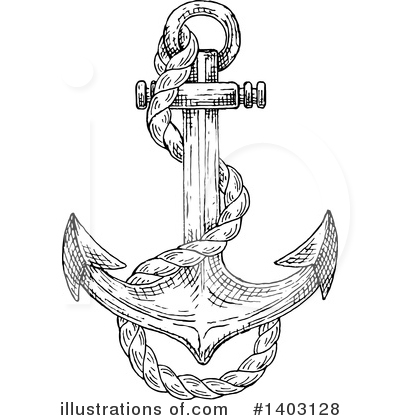 Royalty-Free (RF) Anchor Clipart Illustration by Vector Tradition SM - Stock Sample #1403128