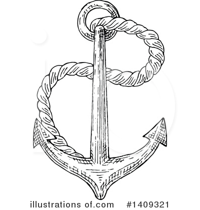 Royalty-Free (RF) Anchor Clipart Illustration by Vector Tradition SM - Stock Sample #1409321