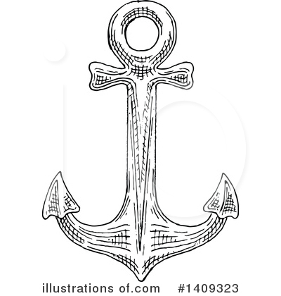 Royalty-Free (RF) Anchor Clipart Illustration by Vector Tradition SM - Stock Sample #1409323
