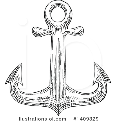 Royalty-Free (RF) Anchor Clipart Illustration by Vector Tradition SM - Stock Sample #1409329
