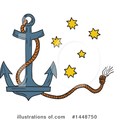 Royalty-Free (RF) Anchor Clipart Illustration by patrimonio - Stock Sample #1448750