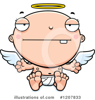 Royalty-Free (RF) Angel Baby Clipart Illustration by Cory Thoman - Stock Sample #1207833