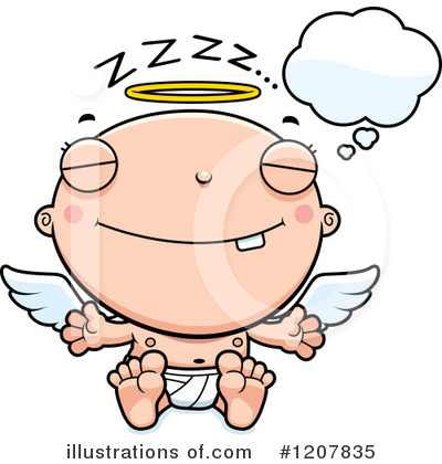 Royalty-Free (RF) Angel Baby Clipart Illustration by Cory Thoman - Stock Sample #1207835