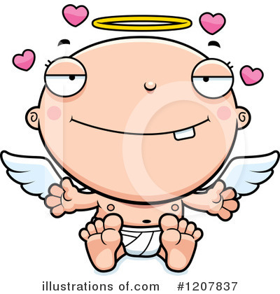 Royalty-Free (RF) Angel Baby Clipart Illustration by Cory Thoman - Stock Sample #1207837