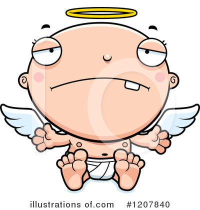 Royalty-Free (RF) Angel Baby Clipart Illustration by Cory Thoman - Stock Sample #1207840